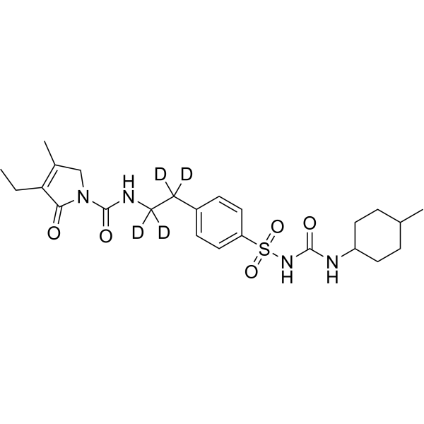Glimepiride-d4(phenylethyl-α,α,β,β-d4)(cis/trans) 2699607-96-8